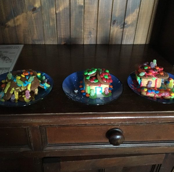 gingerbread houses (without gingerbread)